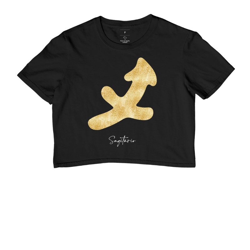 Símbolo Sagitário Dourado