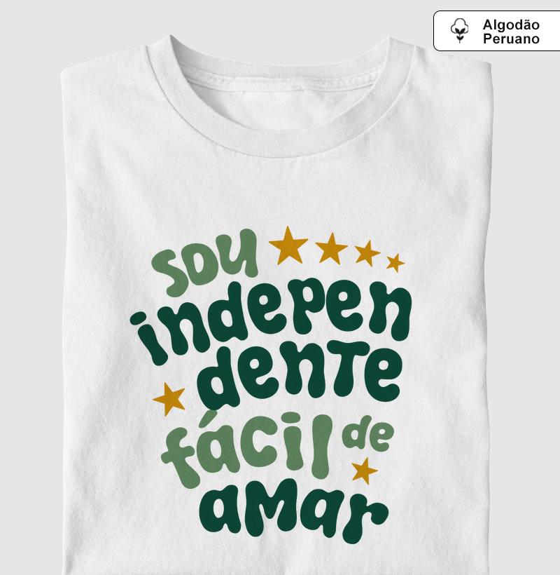 Algodão Peruano - Sou independente, fácil de amar
