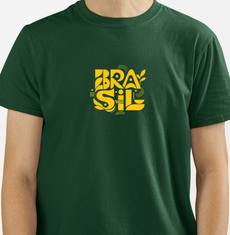 Camiseta Brasil Algodão Premium