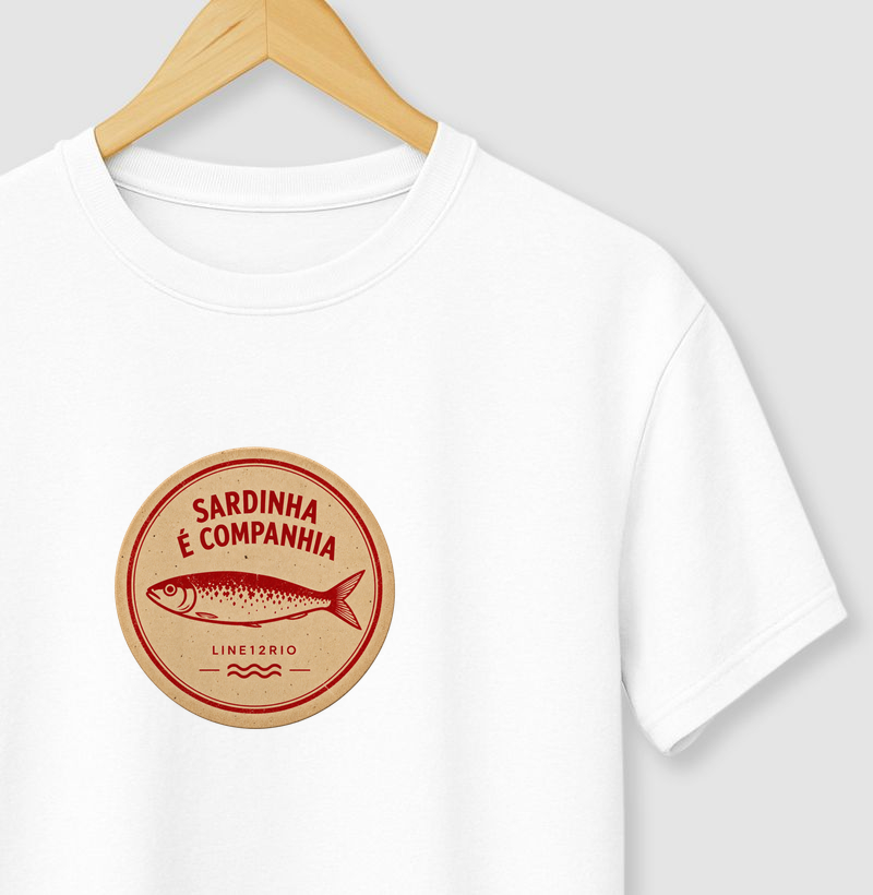 SARDINHA É COMPANHIA - Camiseta