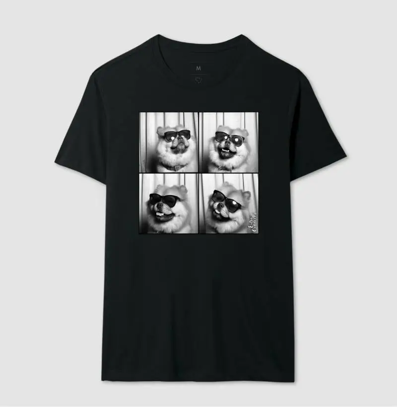 Camisetas com Estampa de Photobooth Chow Chow