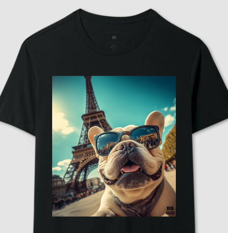 Camiseta Bulldog Frances "Selfie 4"