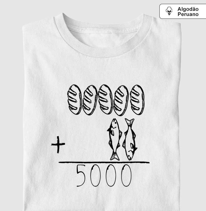 5 Pães e 2 Peixes Ver 2 - Algodão Peruano