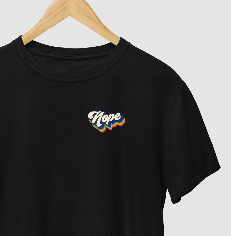 Camiseta Nope Retro - Camiseta