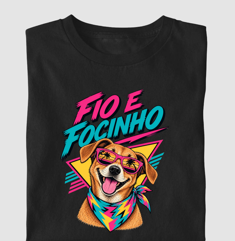 Fio & Focinho Pet Club | Anos 80 - Camiseta Infantil