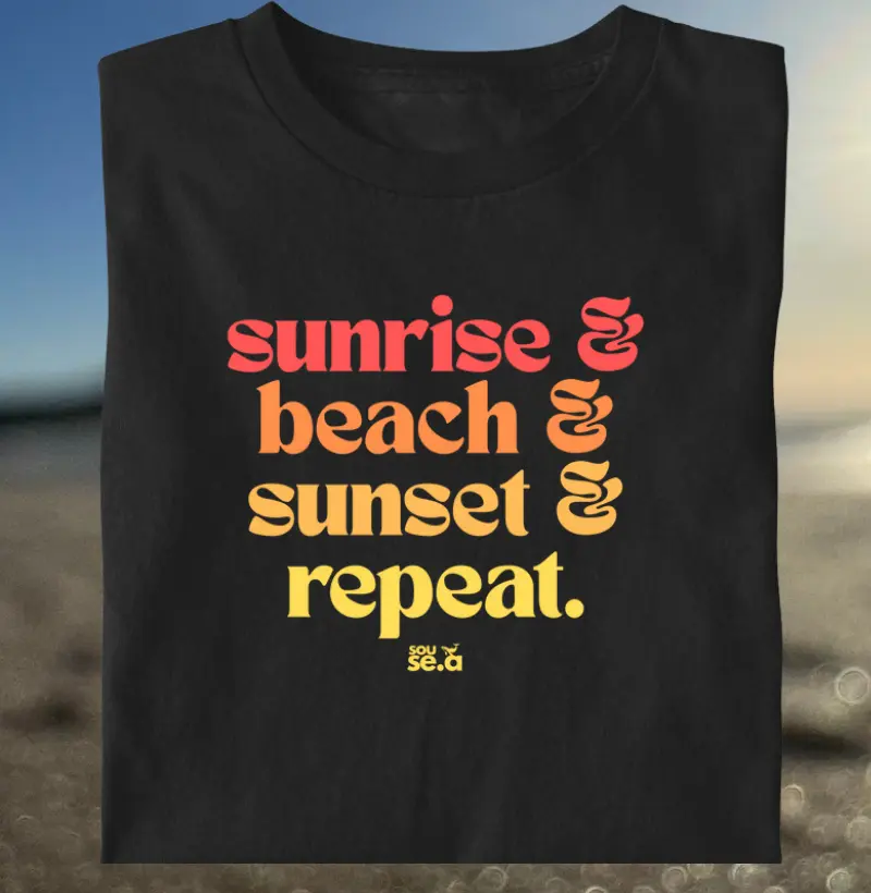 Sunrise beach sunset repeat