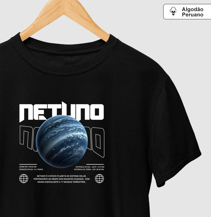 Netuno - Camiseta Algodão Peruano