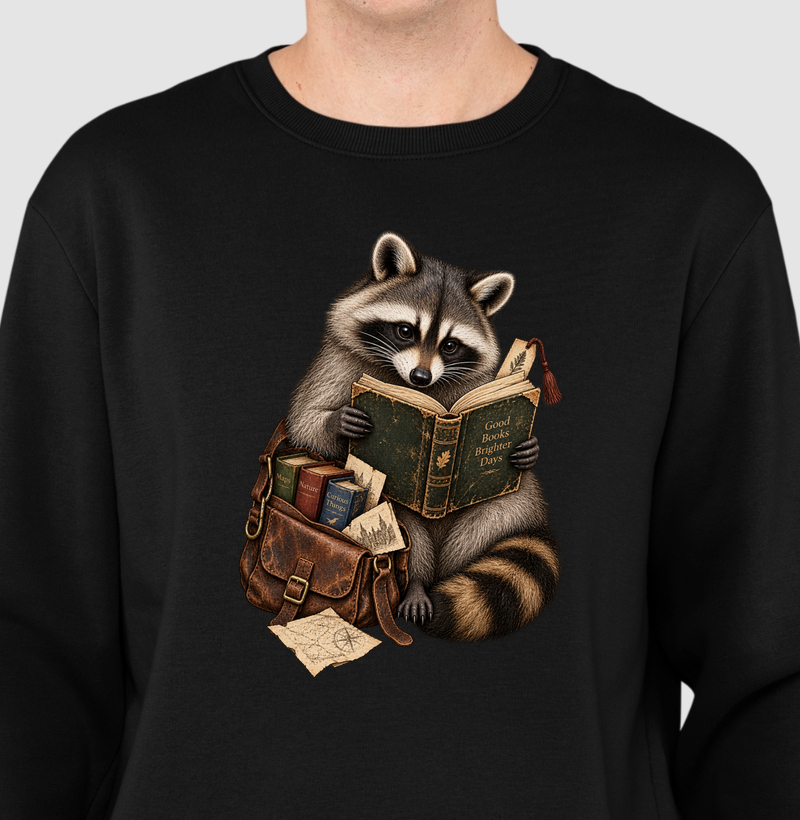 Camiseta Guaxinim Leitor