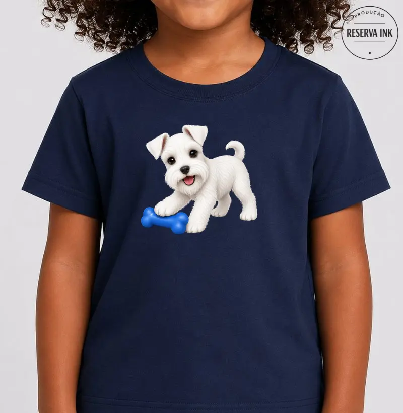 Schnauzer Branco - Desenho Animado