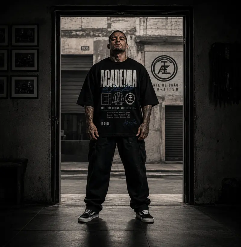 Camiseta ACADEMIA — Coleção Irmandade / Arte de Chão