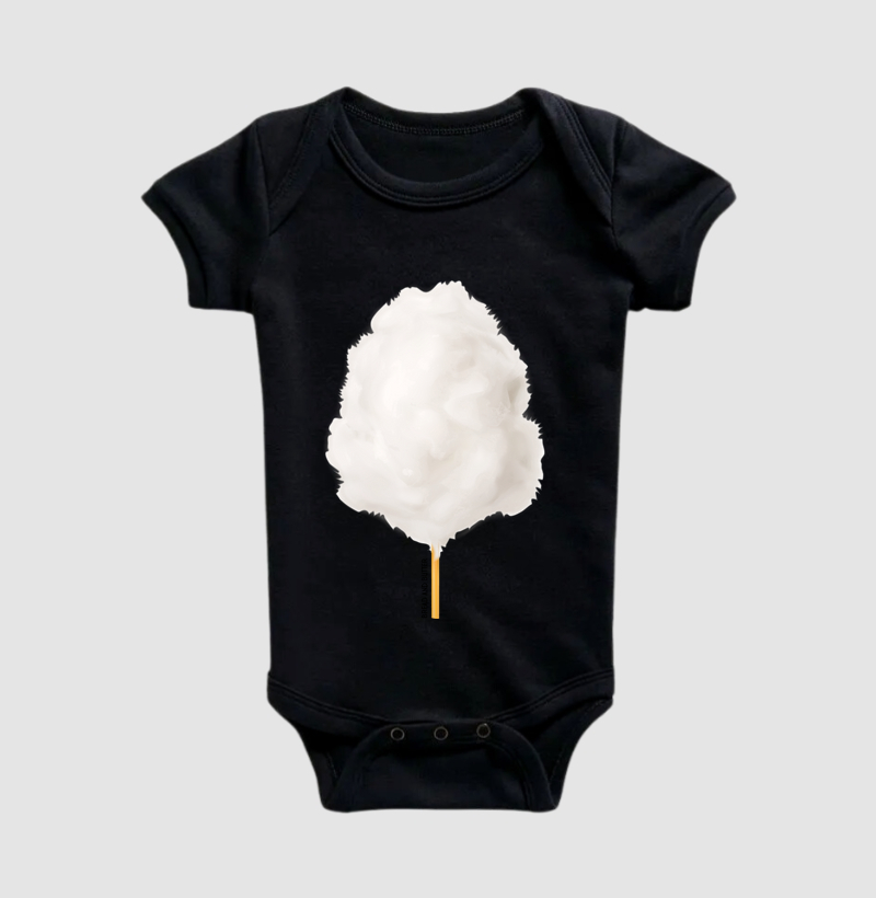 Body Infantil Algodão Doce Côco