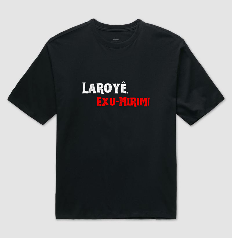 Exu-Mirim - Saudação - Camiseta Preta