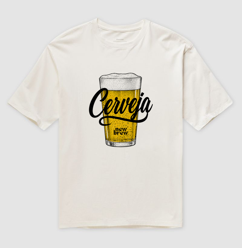 Cerveja - New Brew - Camiseta Oversized