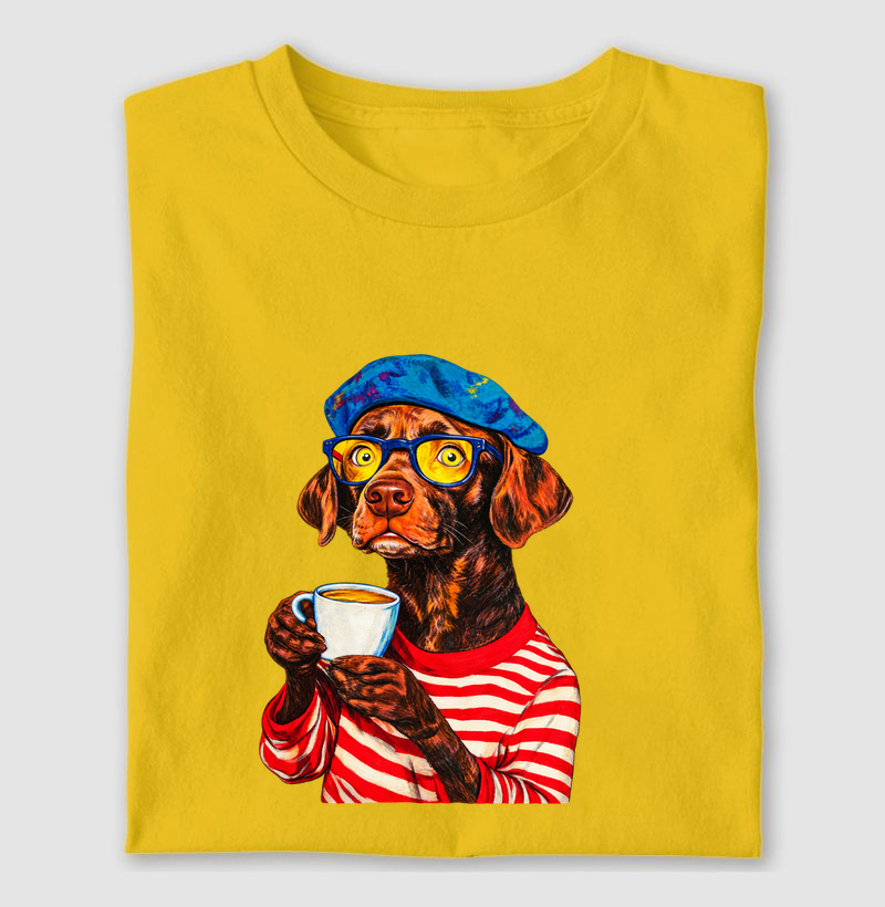 Camiseta Café com Arte