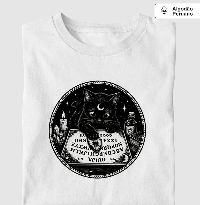Gato médium - Camiseta Algodão Peruano