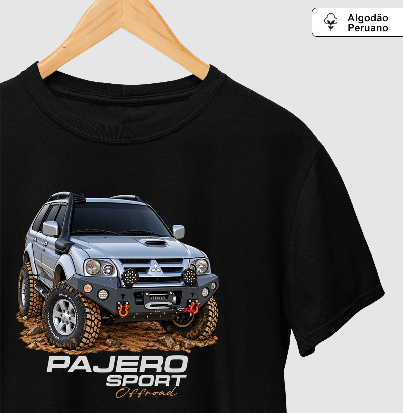 Pajero Sport 4x4 - Offroad - Camiseta Algodão Peruano