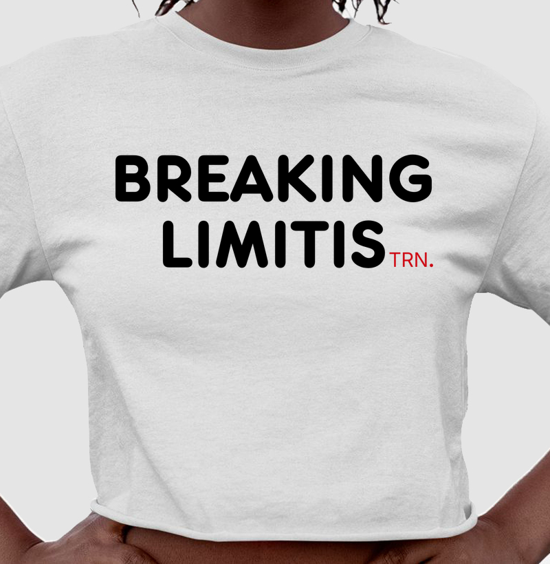 Camiseta cropped Breaking Limits – TRN | Supere Seus Limites