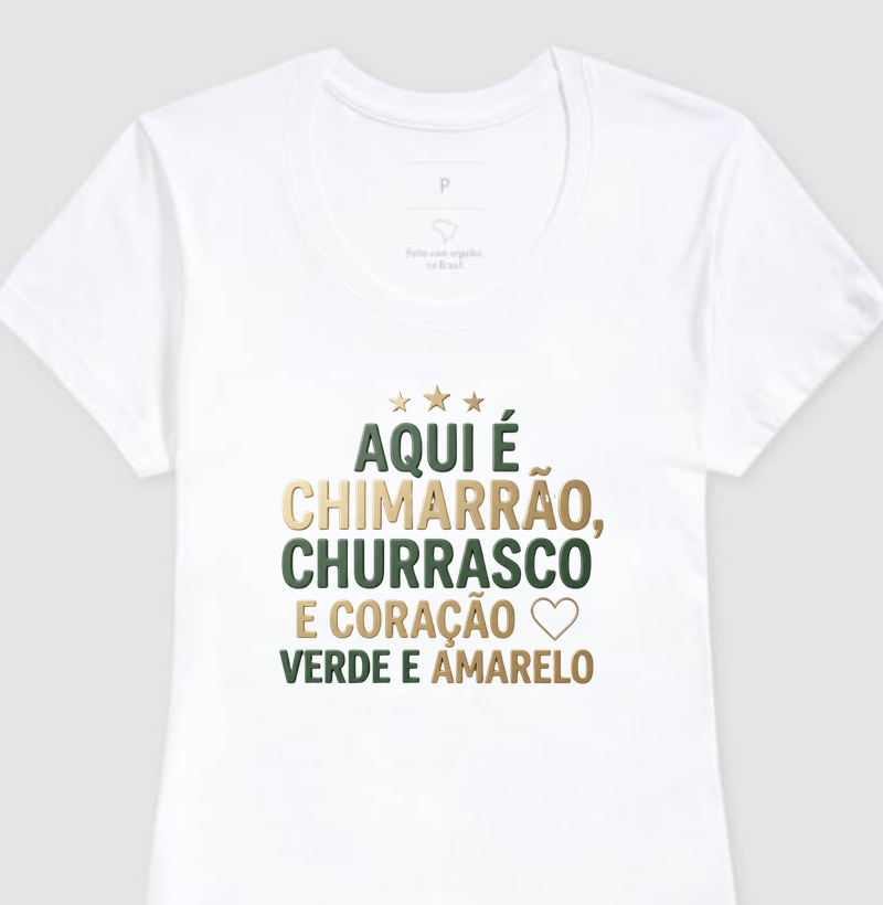 Coração Verde e Amarelo 