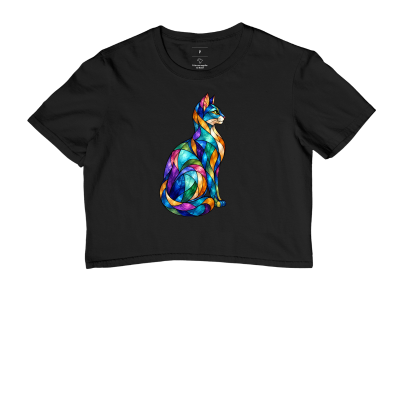 Gato em Vitral - Cropped