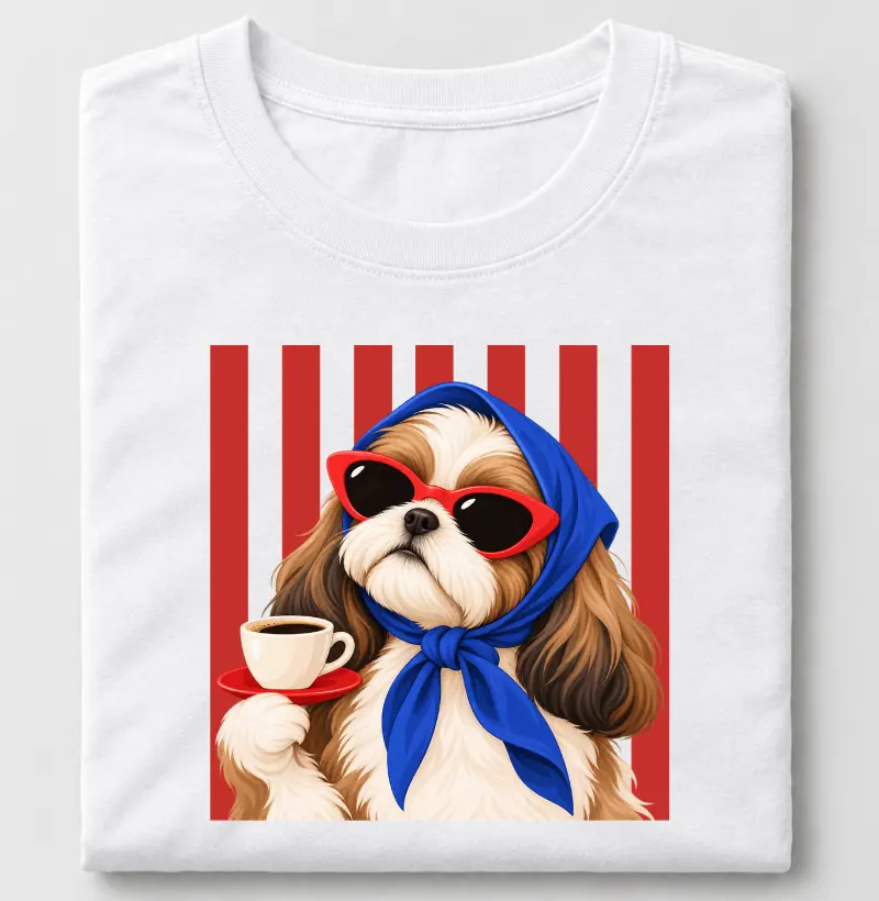 La dolce coffee Shih Tzu - Camiseta