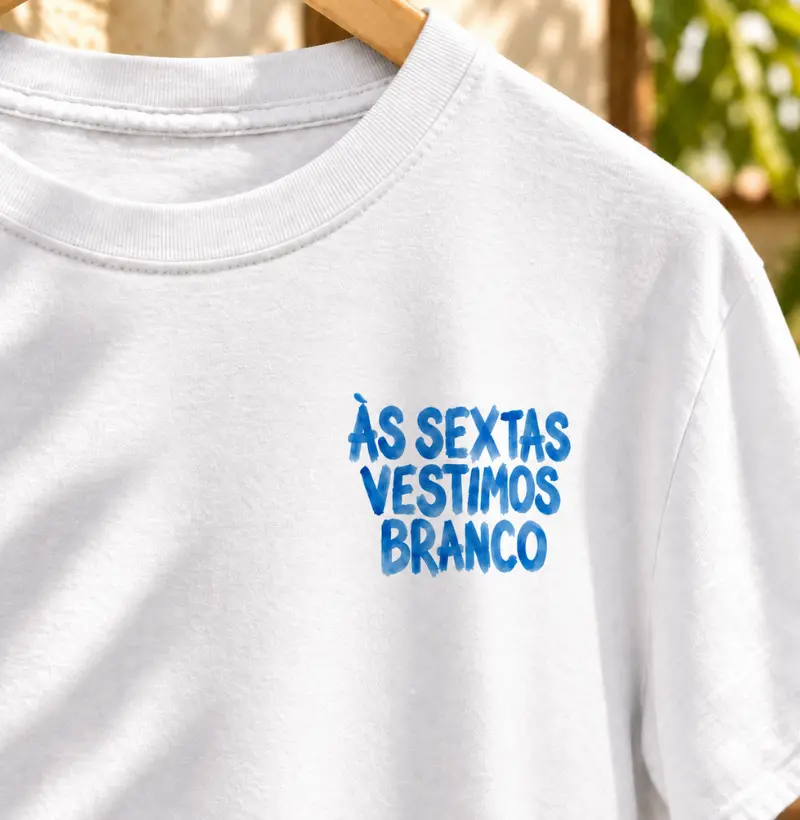 ÀS SEXTAS VESTIMOS BRANCO MINIMAL (NOVA)