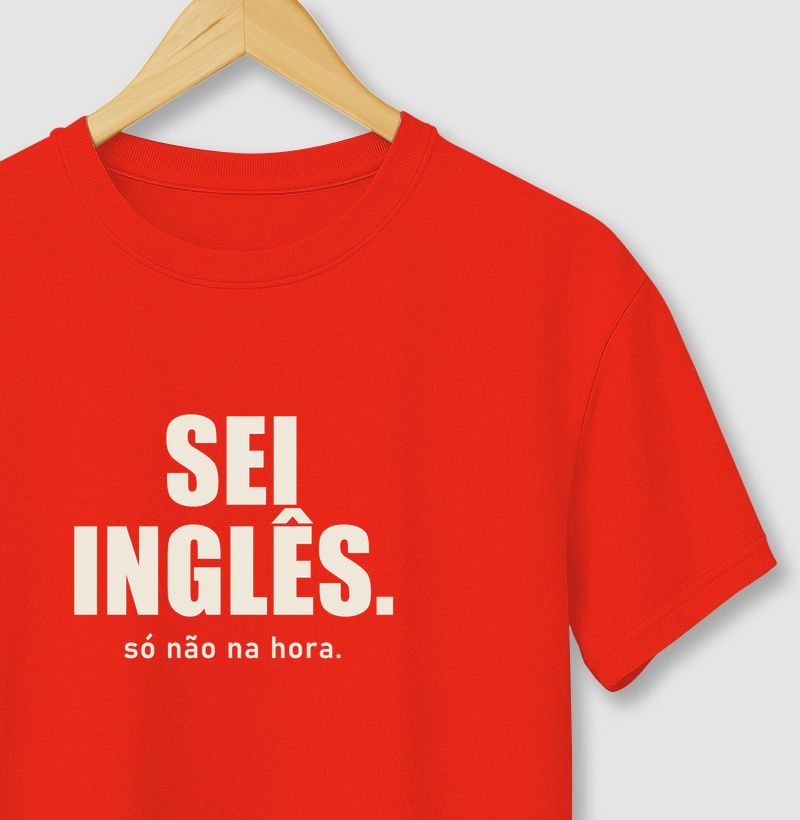 Camiseta Sei Inglês - Camiseta