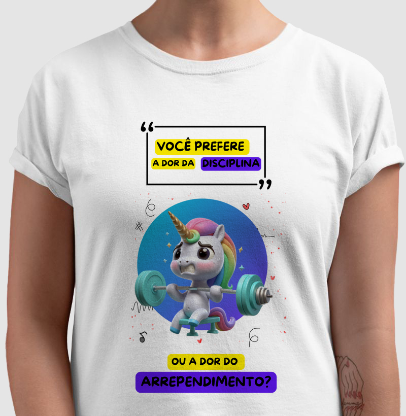 Unicórnio - Você prefere a dor da disciplina ou a dor do arrependimento? u