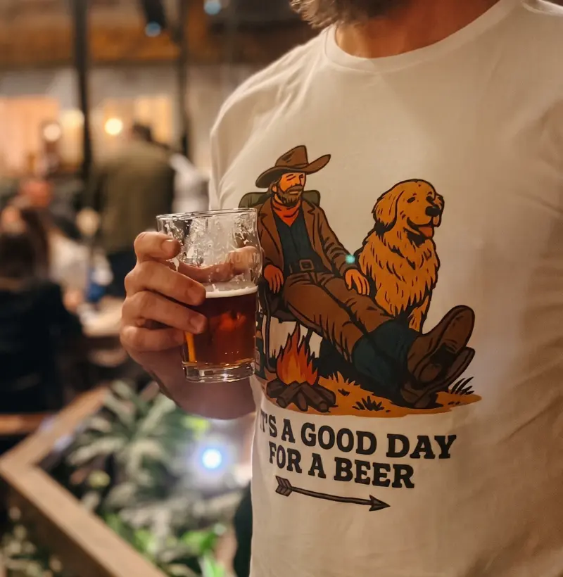 Camiseta Country Masculina – Good Day for a Beer Classic