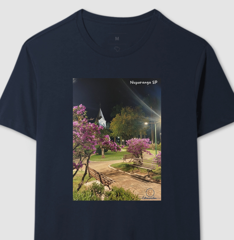 Nuporanga Praça da Matriz noite (tela)