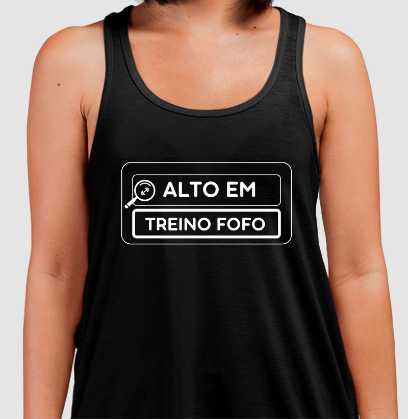 Alto em treino fofo