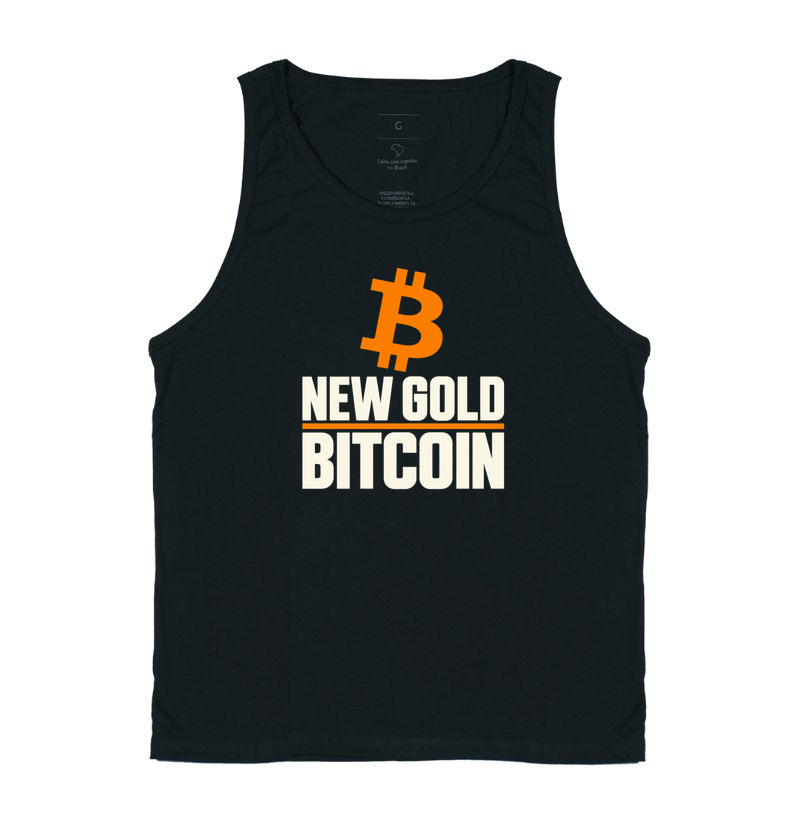 Camiseta Bitcoin New Gold - Regata