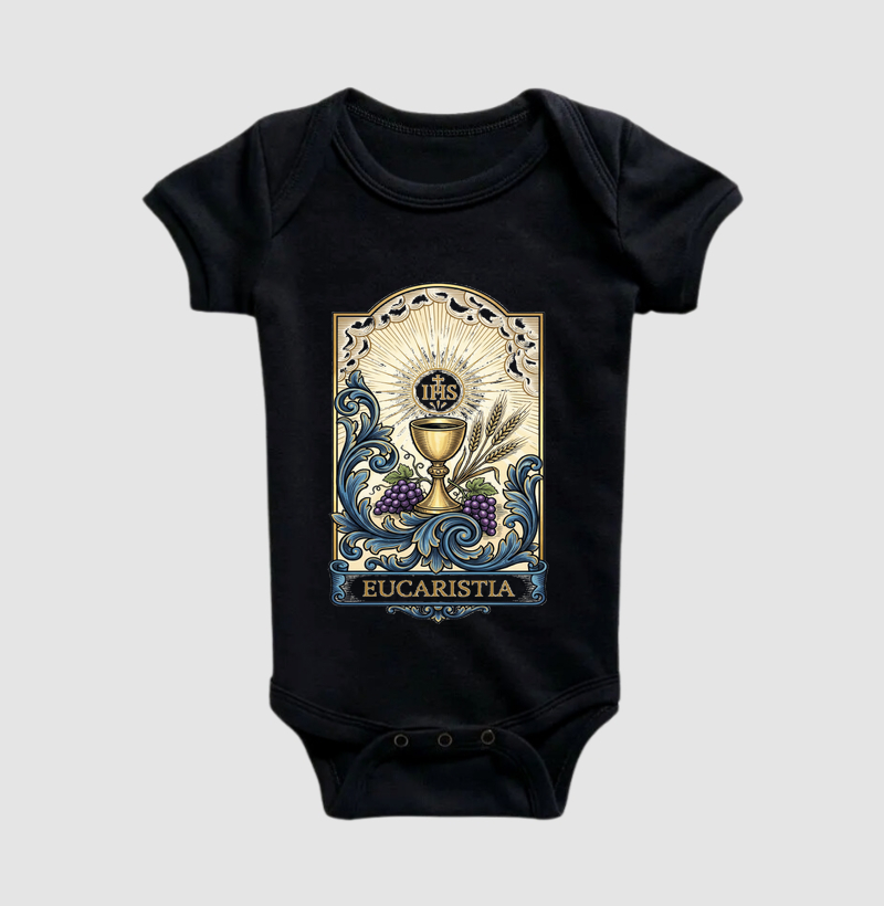 Medalha Eucaristia - Body Infantil