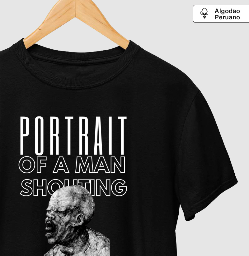 Portrait of a Man Shouting (1500) - Leonardo da Vinci