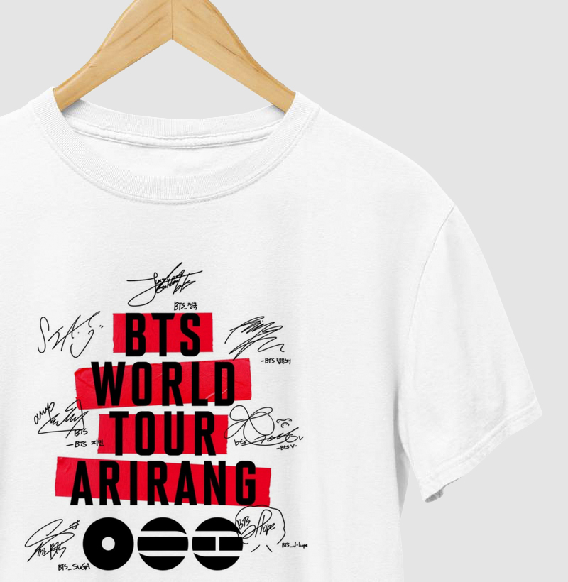 Camiseta BTS Tour