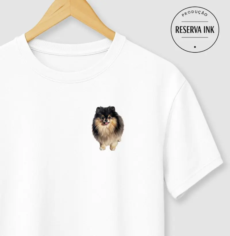 Pomerânia Preta e Caramelo Minimalista