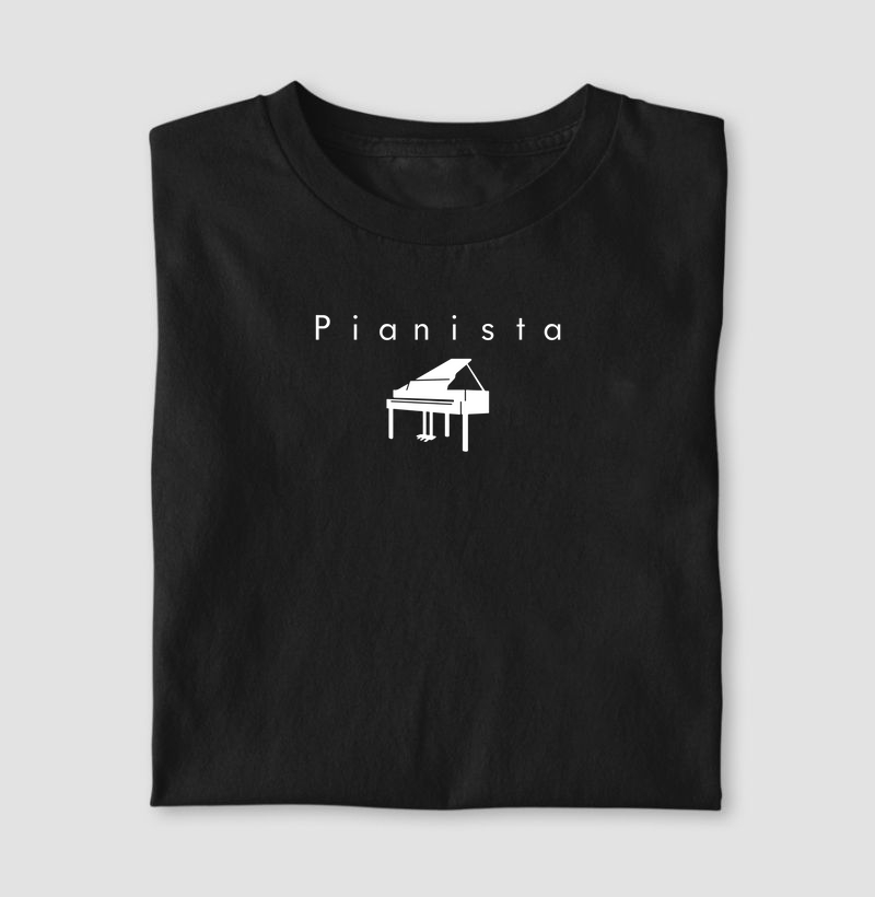 Camiseta Piano de Cauda/Pianista Minimalista - M1