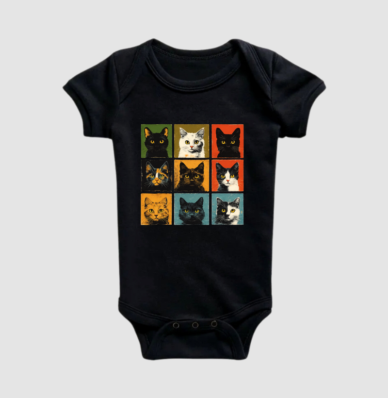 Camiseta Retratos de Gatos