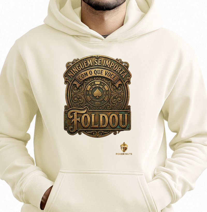 Moletom Capuz Ninguém se importa com o que você Foldou
