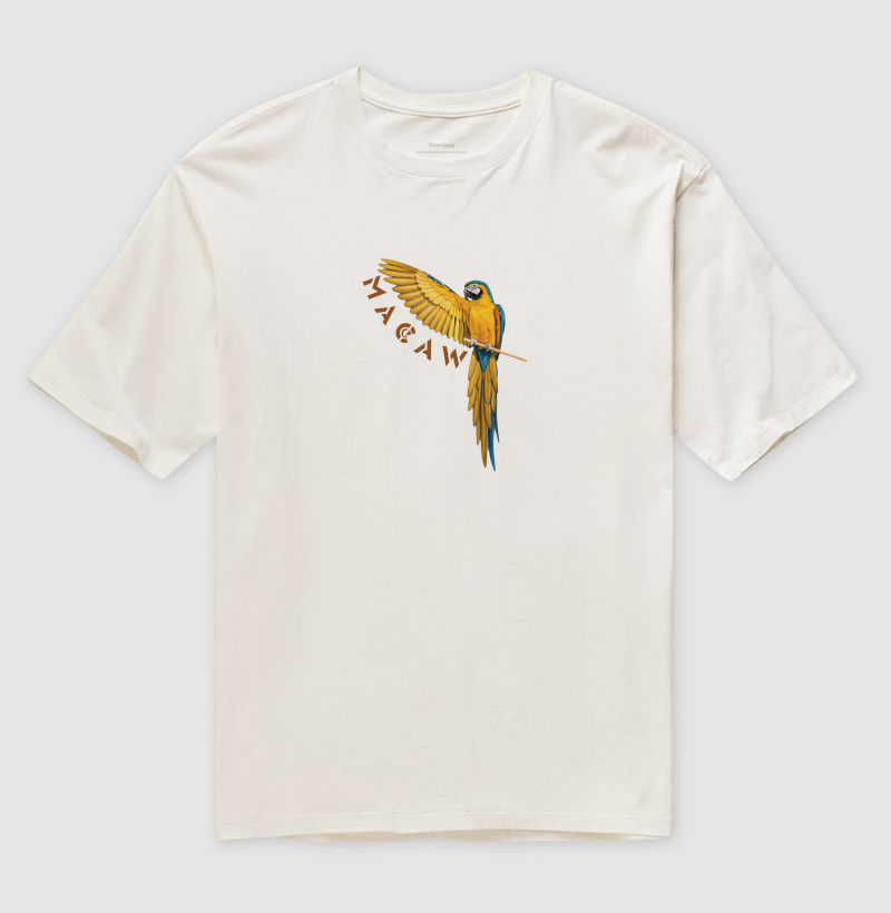 Camiseta Oversized - Macaw 