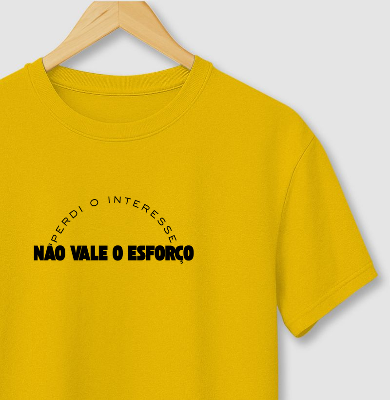 PERDI O INTERESSE NÃO VALE O ESFORÇO
