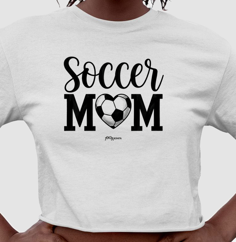 feminina de futebol estampa "soccer mom" joga bonita