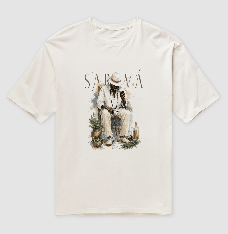 Preto Velho Saravá Maria Patuá - Camiseta Oversized