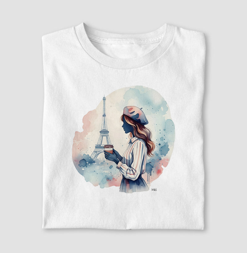 Camiseta A lgodão Premium - Café Parisiense 