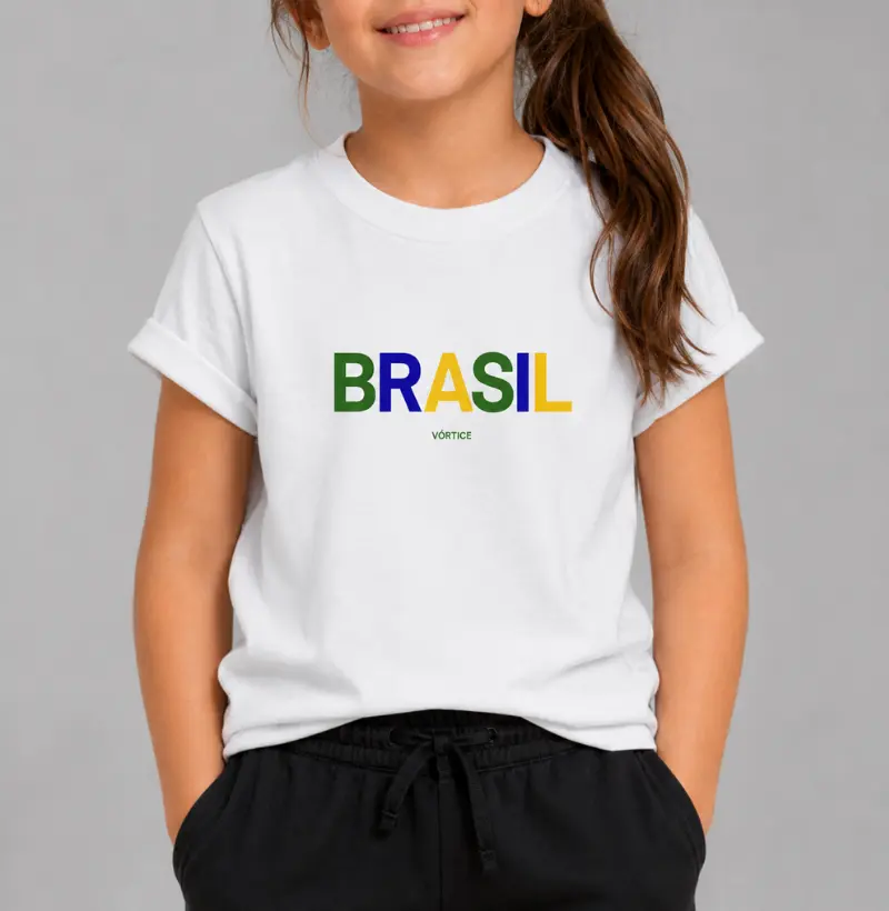 T-shirt infantil - Brasil