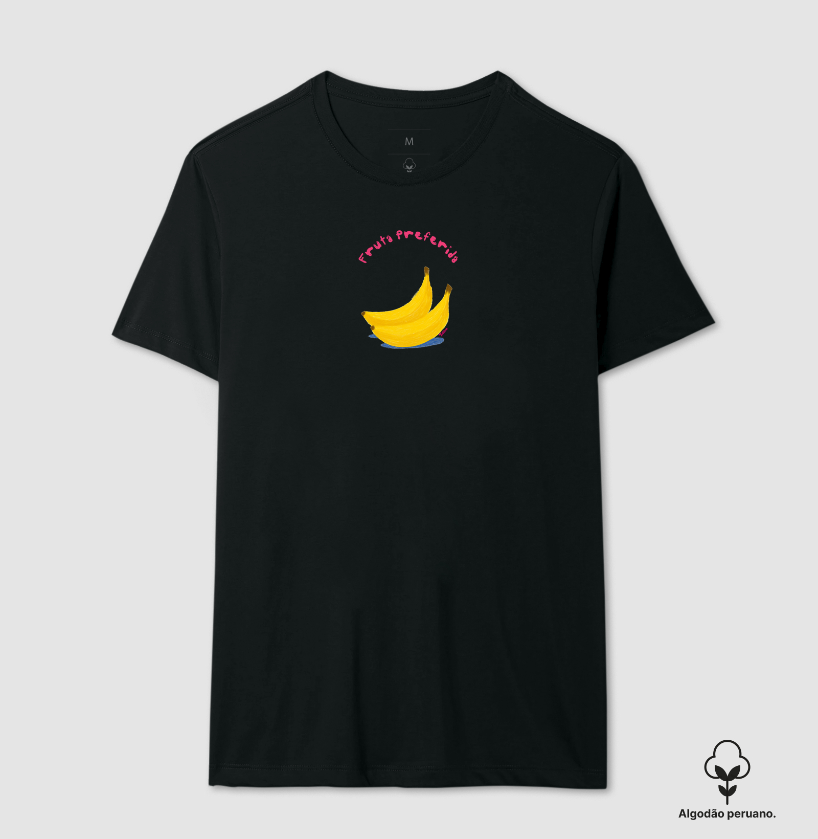 Camiseta de Algodão Peruano "prefiro banana"