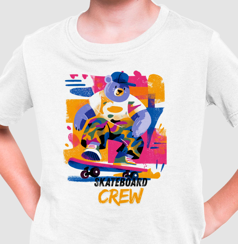 Camiseta skate crew