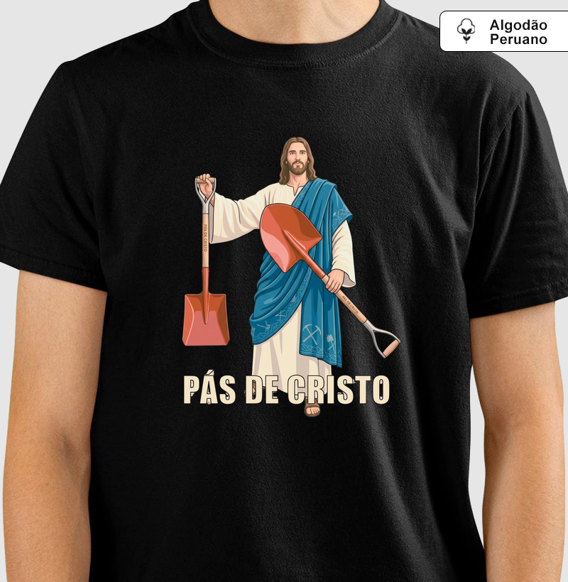 Camiseta Algodão Peruano Pás de Cristo