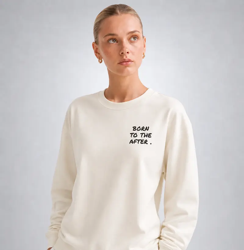 BORN TO THE AFTER — Suéter Moletom