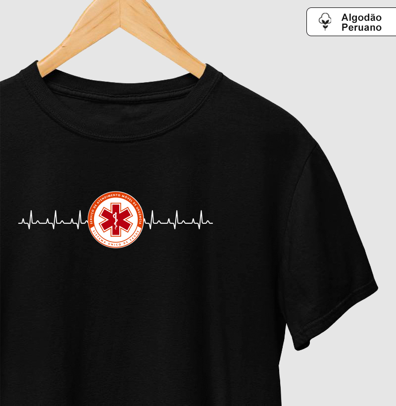 Logo SAMU + Eletrocardiograma