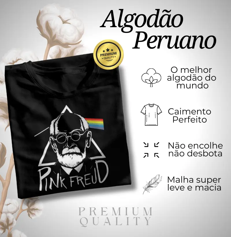 Algodão Peruano - Pink Freud